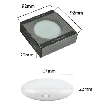 LED Maišelį Lempos Apvalios Formos LED Rankinėje Šviesos Atmosferą, Žibintai, Apdailos Šviesos Protingai Smart Touch Įjunkite Su Keychain
