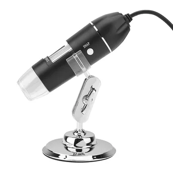 LED Telefono Mikroskopu 50X-500X 0.3 MP USB Skaitmeninis Para didinamasis stiklas Kompiuterių su Laikikliu