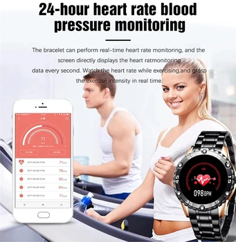 LIGE Vyrų Smart Watch Širdies ritmo Monitoringo Smartwatch Vandeniui Fitness Tracker Pedometer Sporto Smart Watch Vyrai 