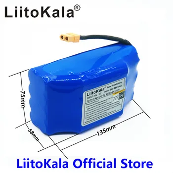 LiitoKala 36V li-ion baterija 4400mah 4.4 AH li-ion ląstelių elektros savarankiškai pusiausvyrą motoroleris hoverboard unicycle