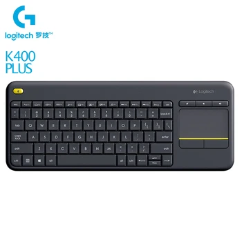 Logitech K400 PLIUS Wireless Touch Keyboard Su Touchpad 2.4 Ghz, Vienijantis Imtuvas Bevielio ryšio Klaviatūra PC Laptop 