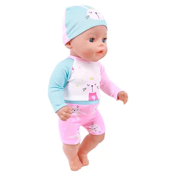 Lėlė Nauja mielas animacinių filmų maudymosi kostiumėlį Drabužius 18 Colių Amerikos&43CM Reborn Baby Naujas Born Lėlės ,Mergina Rusijos Lėlės 