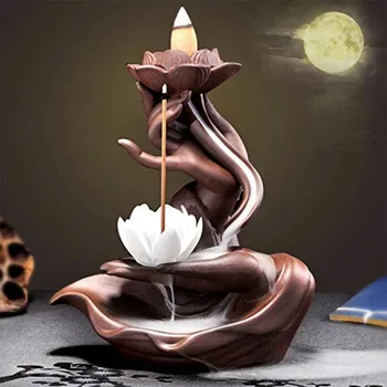 Mados Elegantiškas Lotus Moliuskui Smilkalų Degiklis Krioklys Turėtojas Keramikos Censer Amatų Aromaterapija Namų Dekoro Biuras