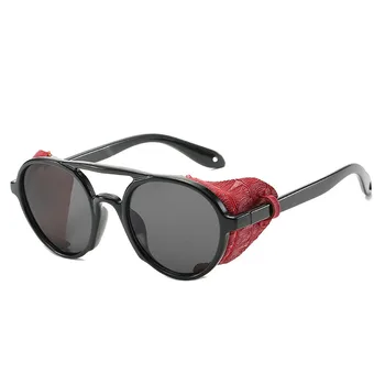 Mados Steampunk Akiniai nuo saulės Prekės ženklo Dizainas Turas Sunglass Vyrai Moterys Derliaus Punk Saulės akiniai UV400 Atspalvių Akių Oculos de sol