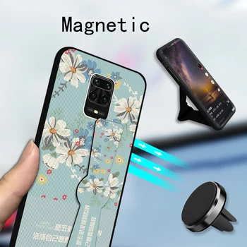 Magnetinio Dirželis Atveju Xiaomi Redmi Pastaba 8T 5 6 7 8 9 Pro Max K20 K30 Ultra Riešo Dirželio Laikiklis Galinio Dangtelio