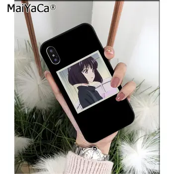 MaiYaCa Mielas Anime burną, akis, merginos TPU Minkštas Aukštos Kokybės Telefono dėklas skirtas iPhone 6S 6plus 7 7plus 8 8Plus X Xs MAX 5 5S XR