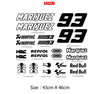 Marquez 93 Vinilo Lipdukai Motociklų Lipdukai Nuimamas Automobilio Lipdukas, Motociklu Lipdukas Apdaila