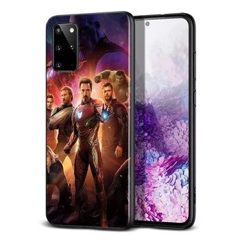 Marvel Herojus Keršytojas atsparus smūgiams gaubtas, skirtas Samsung Galaxy S20 S21 FE S10 Ultra Lite 5G S10E S8 S9 Plus Black Telefono dėklas