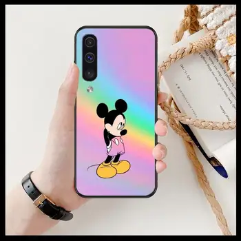 Mielas Mickey Minnie Telefono dangtelį korpuso SamSung Galaxy S 8 9 10 20 21 S30 Plius Krašto E S20fe 5G Lite Ultra black soft