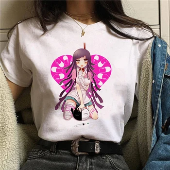 Mikan Tsumiki Animacinių filmų Mielas Anime Kawaii Saldus E-merginos Japonija streetwear Harajuku Atsitiktinis Viršūnes vintage Mados Vasarą Moterys T-shirt
