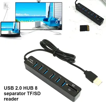 Mini USB Hub 3.0 Multi USB 3.0 Hub USB Skirstytuvo 3 Port Hub Su TF Kortelių Skaitytuvas 6 Uostą 2.0 Gyv Adapteris, Skirtas PC Priedai