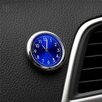 Mini Šviesos Automobilių Laikrodis Automobilių Vidaus Klijuoti Ant Skaitmeninio Žiūrėti Mechanika Kvarciniai Laikrodžiai Auto Ornamentas, Automobilių Reikmenys