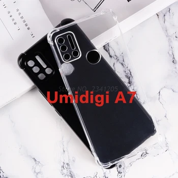 Minkštas Juoda TPU Case For Umidigi A7 Pro A7Pro Galinį Dangtelį Ultra Plonas Skaidrus Telefoną Atveju Umidigi A7 7 Silikono Atveju Etui