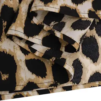 Moterų Leopard Sundress ZANZEA 2021 Stilingas Pavasario Sijonai Aukšto Juosmens Maxi Vestidos Moterų Spausdinti Skraiste Faldas Saia