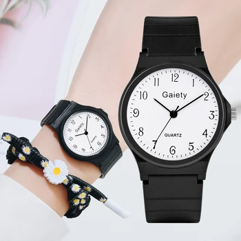 Moterų Silikono Dirželis Suknelė Kvarciniai Laikrodžiai Mados Juodas Diržas Laikrodis Laikrodis Ponios Atsitiktinis Skaičius Ryšys Apyrankės Žiūrėti