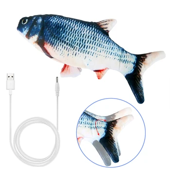 Naminių gyvūnėlių, Kačių Žaislas USB Įkrovimo Elektra Pinti Šuolis Žuvų Kramtomoji Žaisti Kramtymas Prekių Modeliavimas Karpis