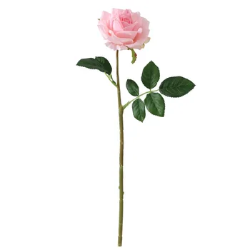 Namų Dekoro Baltos Rožės Nekilnojamojo Touch RYŠKUS Dirbtinės Gėlės Flores Artificiales Kristi Apdaila Išaugo Padirbtų Gėlių Vestuvių Reikmenys