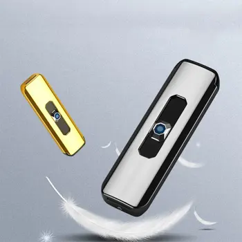 Nauja Mini Slim Elektros USB Nešiojamas Kišenėje Lengvesnis Aliuminio Įkrovimo Vėjo