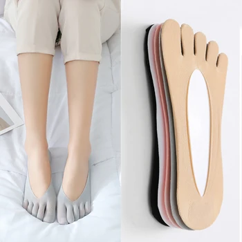 Nauja Ortopedijos Suspaudimo Puskojinės Moterų Kojų Kojinės Ultra Low Cut Linijinės Gelio Tab Kvėpuojantis/prakaitas sugeriančios/dezodorantas/nematomas