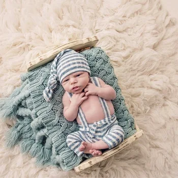 Naujagimio Fotografijos Drabužių Kūdikiams Mazgas Hat+Chalatas 2vnt/Komplektas Baby Nuotrauka Rekvizitai Priedai Studija Naujagimių Šaudymo Drabužiai
