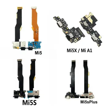 Naujas USB Įkrovimo Baterija Lenta su Flex cable & Mikrofonas Xiaomi Mi4 Mi5 5X Mi5s Plius Mi Pastaba 2 3
