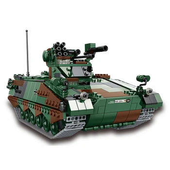 Naujas Xingbao Karinis Tankas Serijos 1045pcs Trakced Schutzenpanzer Marder Bakas Buillding Blokai SS Plytų Panzer Modelis Rinkiniai Dovanos