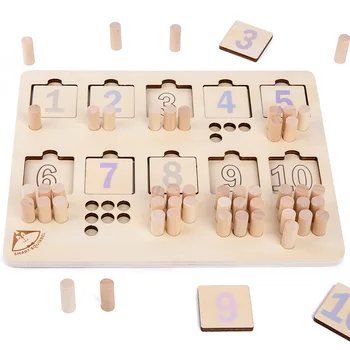 Naujos Medienos Montessori Žaislai Matematikos Skaitmeninis Procentas Ikimokyklinio Mokymo Pagalbos Švietimo Žaislai Mergaitėms Berniukai Geometrijos Formos Rungtynės 3Y+