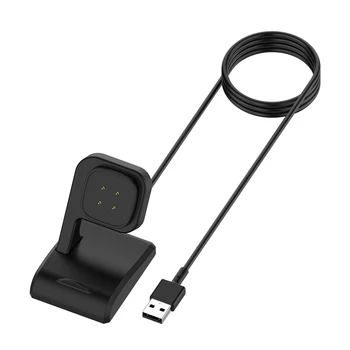 Nešiojamas USB Įkroviklio Fitbit Versa 3/Fitbit Prasme Įkrovimo Kabelis, Doko Stotis Smart Apyrankę Pakeitimo Įkrovimo Kabelis