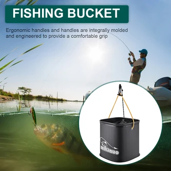 Nešiojamų Kibirą Vandens Saugojimo Krepšys Žvejybos Kibirą Aikštėje Lankstymo EVA Gyvena Žuvų Maišelį Vandens Laikymo Dėžutė Lauko Žvejybos Reikmenys Įrankis