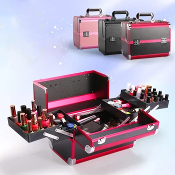 Nešiojamų Kosmetikos Dėžutės, Kosmetikos Didelės Talpos Profesionalūs Aukštos Kokybės Kelionių Makiažas Krepšiai