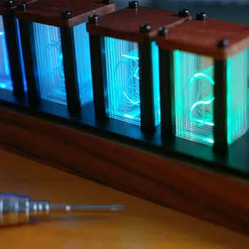 Nixie Laikrodis Švyti Tube 6-Bitų Skaitmeninis LED Elektroninis Kalendorius Technologijų Stalo Apdailos Nuostabų Žaislą Darbalaukio Namų Dekoro