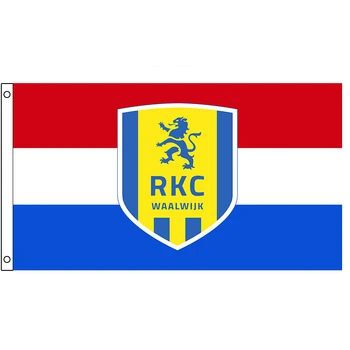 Olandijoje RKC Waalwijk Vėliavos 60x90cm 90x150cm Apdailos Reklama Namuose ir Sode