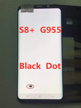 ORIGINALUS AMOLED skystųjų kristalų (LCD SAMSUNG Galaxy Ekranas S8+ Plius G955U G955F Jutiklinis Ekranas skaitmeninis keitiklis Su Juodu Tašku