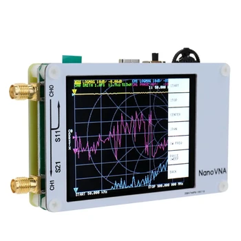 Originalus NanoVNA Vektoriaus Tinklo Analizatorius HF VHF UHF Antena Analizatorius Nuolatinio Bangų Dažnių Diapazonas 50KHz -900MHz Jutiklinis Ekranas