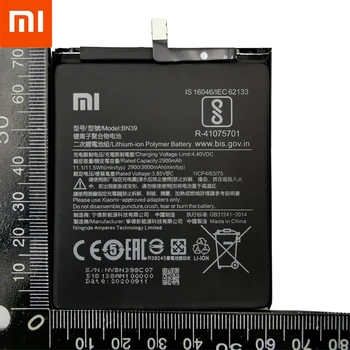 Originalus Xiao Mi Originalią Bateriją BN39 Už Xiaomi Mi Žaisti Autentiška Baterija 3000mAh Mobiliojo Telefono Baterijas