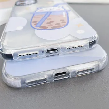 Oro pagalvė TPU Case for iPhone 11 Pro Telefono dėklas Minkštas Silicio Galinį Dangtelį iPhone12 Mini Pro 11 XS Max X XR 6s 8 Plius SE2 Coque Aišku