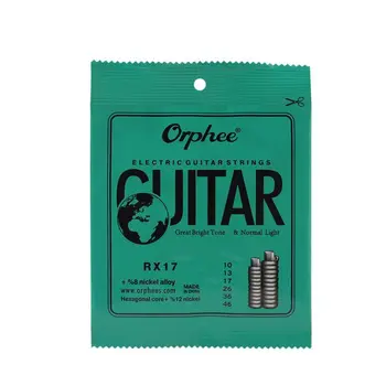 Orphee 6pcs/set Elektrinė Gitara Styginių Nustatyti Nikelio Lydinio String Super Light Įtampa &Labai šviesus tonas