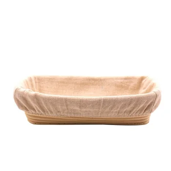 Ovalo formos Natūralus Rotango Fermentacijos Krepšelį Duona Banneton Tešlos Vytelių Pintais Masės Tikrinimo, Įrodančius, Krepšiai Rotango 