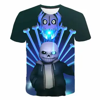 Paaugliai T marškinėliai Vasarą Vaikas Undertale Žaidimas Cartoon Anime T-shirt 3D Spausdinimo Berniukų Drabužius trumpomis Rankovėmis Mergina TShirts Viršūnes Tees