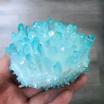Padengtą natūralus kvarco kristalų sankaupos energijos laisvos formos reiki akmens kambarį namų biuro reikmenys, akvariumo dekoratyvinis perlus