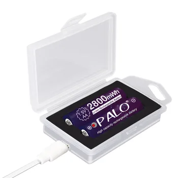 PALO 1,5 V AA Li-ion Įkraunama Baterija AA 1,5 V Ličio AA baterija Li-ion įkraunamą AA baterijas Žibintuvėlis Žibintai žaislas