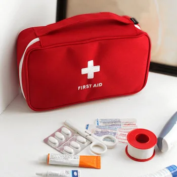 Pardavimas Naujas 1PC Nešiojamų Raudona Balta Raudonojo Kryžiaus Modelis Pirmosios Pagalbos Dėklas Medicina Rinkinys, Saldainių Krepšiai Kelionės Saugojimo Krepšiai