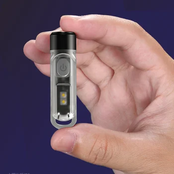 PARDAVIMAS, Nitecore TIKI-UV Mini Futuristinis Pultelio Šviesos UV Versija + Įspėjimas, Mirksi USB Įkrovimo įmontuota Baterija Poket Lempos