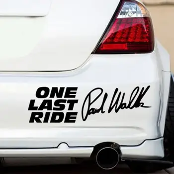 Paul Walker Paskutinis Ride Raidžių Atspindintis Automobilis Automobilio Lipdukai Lipdukas Dekoras Automobilio Išorės Apdaila