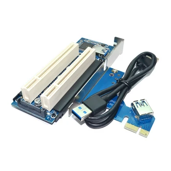 PCI Express Extender Adapteris Keitiklis Sąsiuvinis Išmanųjį telefoną Plėtra Konverteris PCI-E Dual PCI Riser Card for Desktop