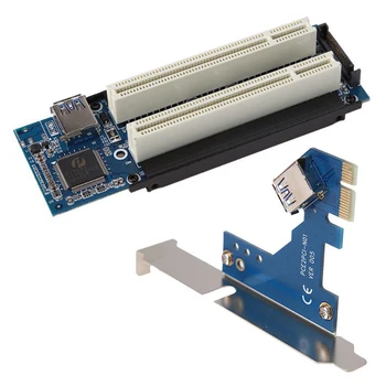 PCI Express Extender Adapteris Keitiklis Sąsiuvinis Išmanųjį telefoną Plėtra Konverteris PCI-E Dual PCI Riser Card for Desktop