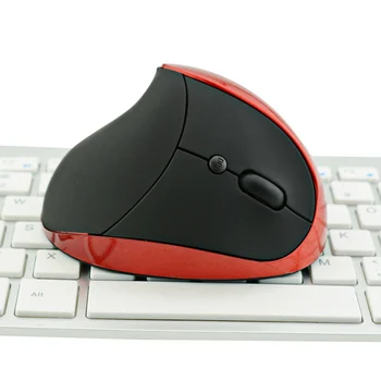 Pelės Suderinama su vertikaliai ergonomiškas vertikalus kompiuterio pelės pelės įkrovimo 2.4 G bevielio 6 mygtuką desktop laptop