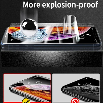 Pilnas draudimas Apsaugos Atveju Iphone 11 12 Pro Max Screen Protector 9H Hidrogelio Filmas 