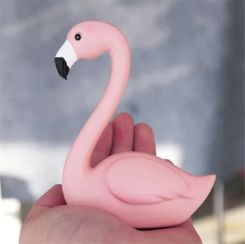 Pink Flamingo Gimtadienio Tortas Dekoravimo Reikmenys Meilės Sparnai Šalies Desertas Stalo Plug-in Dervos Rausvos spalvos, Puikus Mados 19x11cm 1 VNT