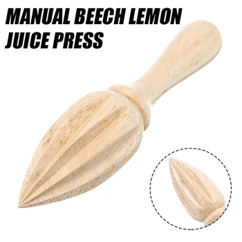 Rankomis Paspauskite Mediniai Citrinų Squeezer Lemon Lime Sulčiaspaudė Įtaisą Nešiojamų Praktinių Vaisių Įrankis, Mažas